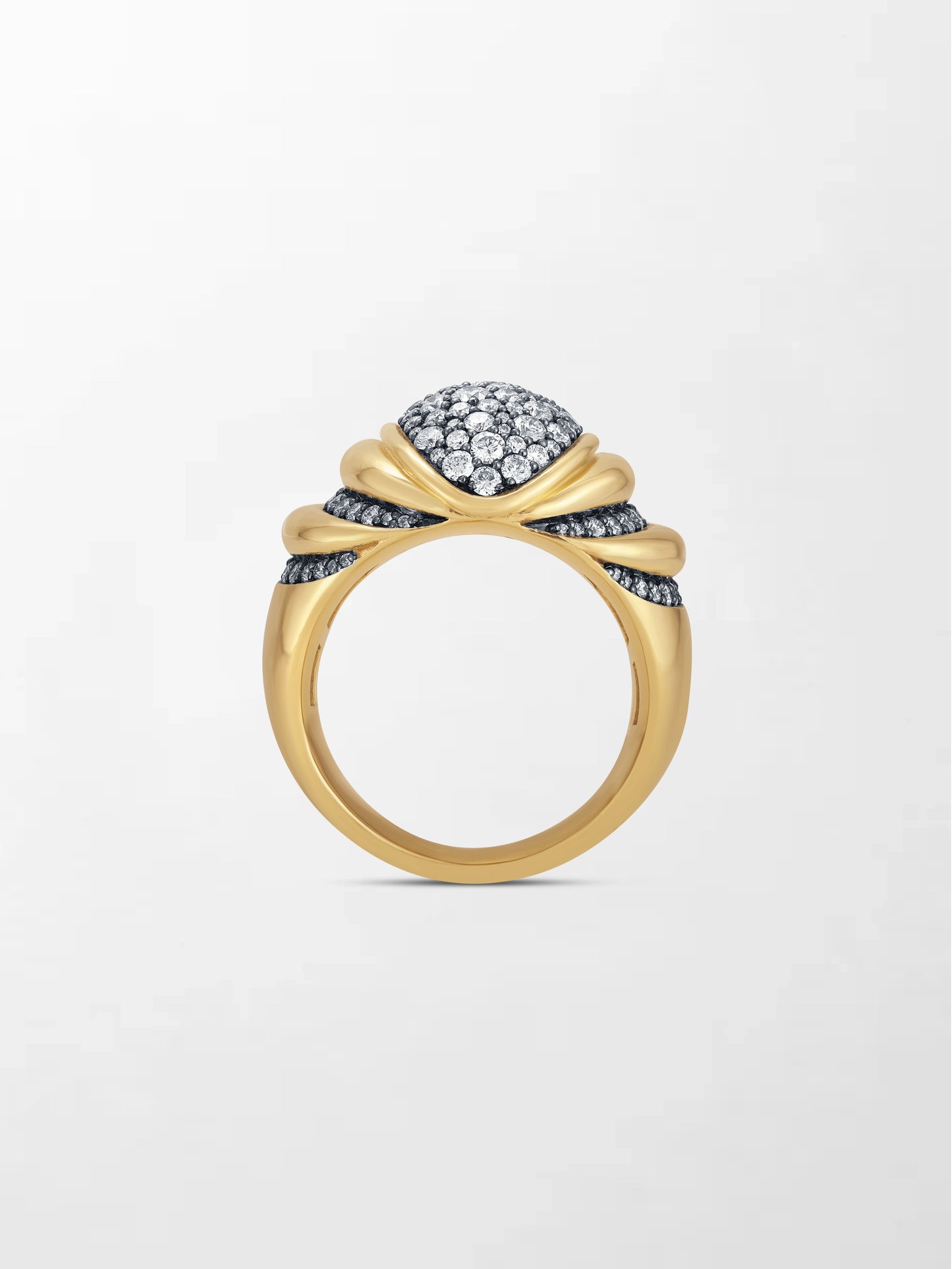 Mooncrest Charcoal Ring