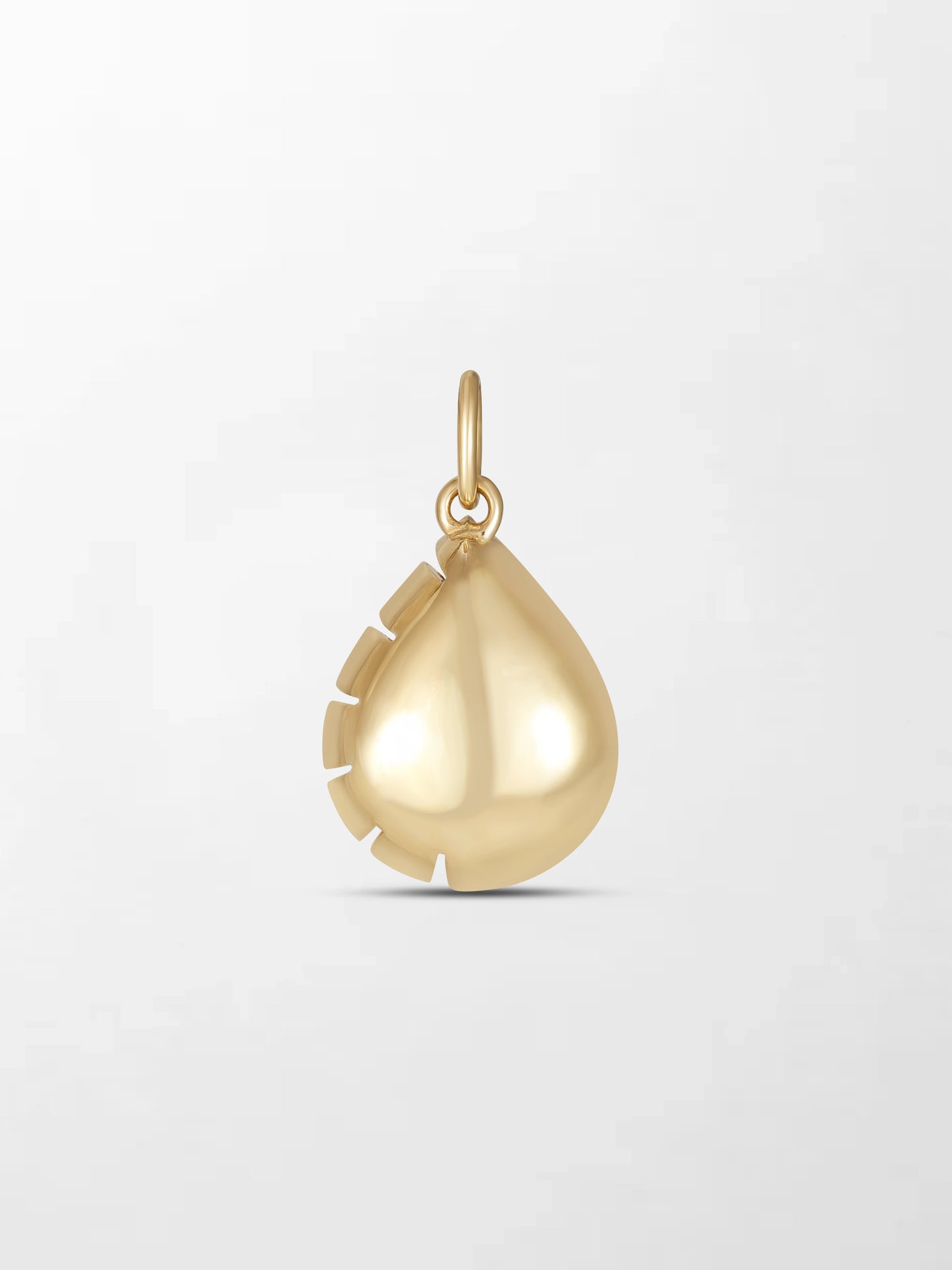 Split Bezel Teardrop Pendant