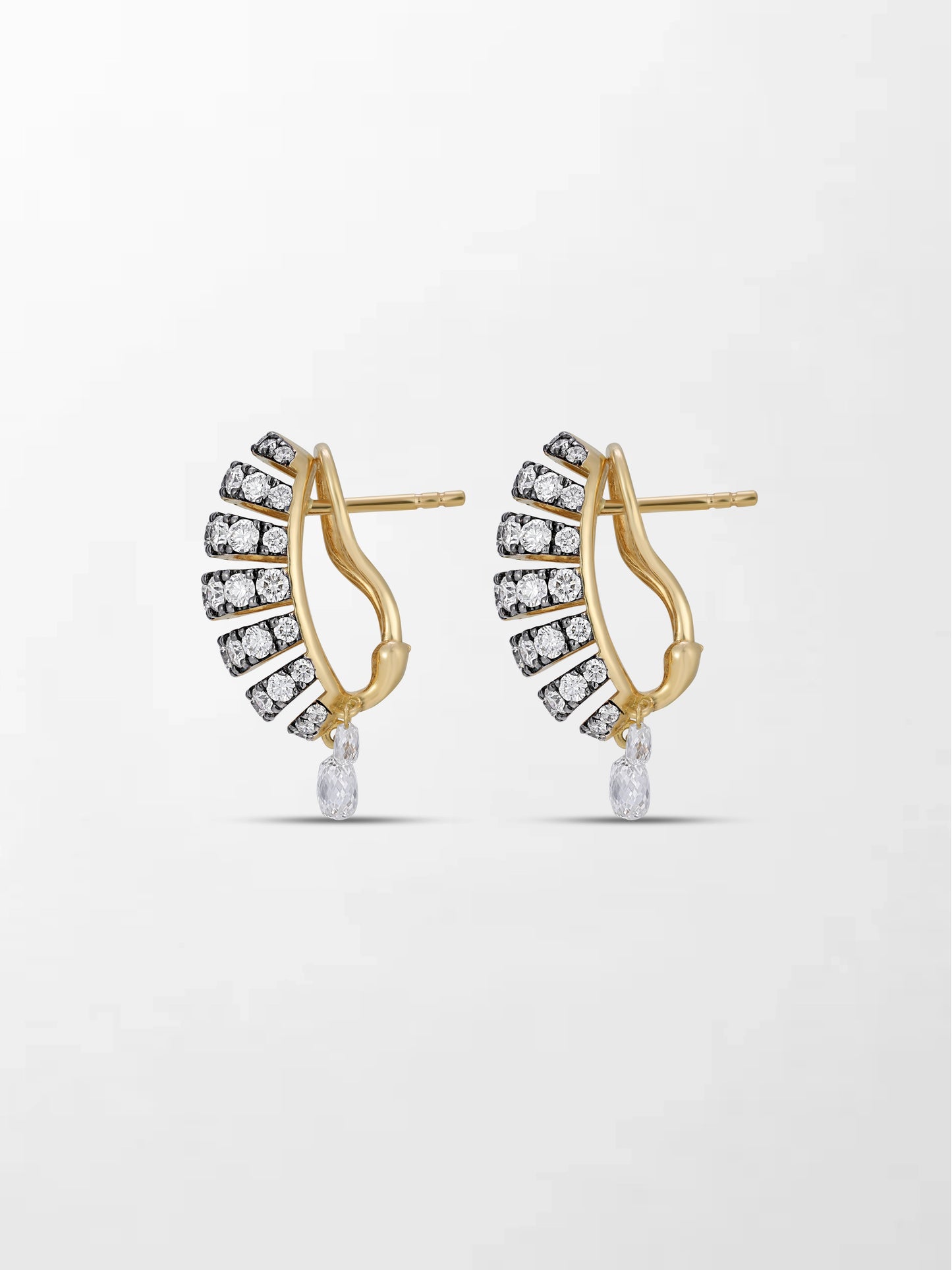 Midnight Grid Diamond Earring