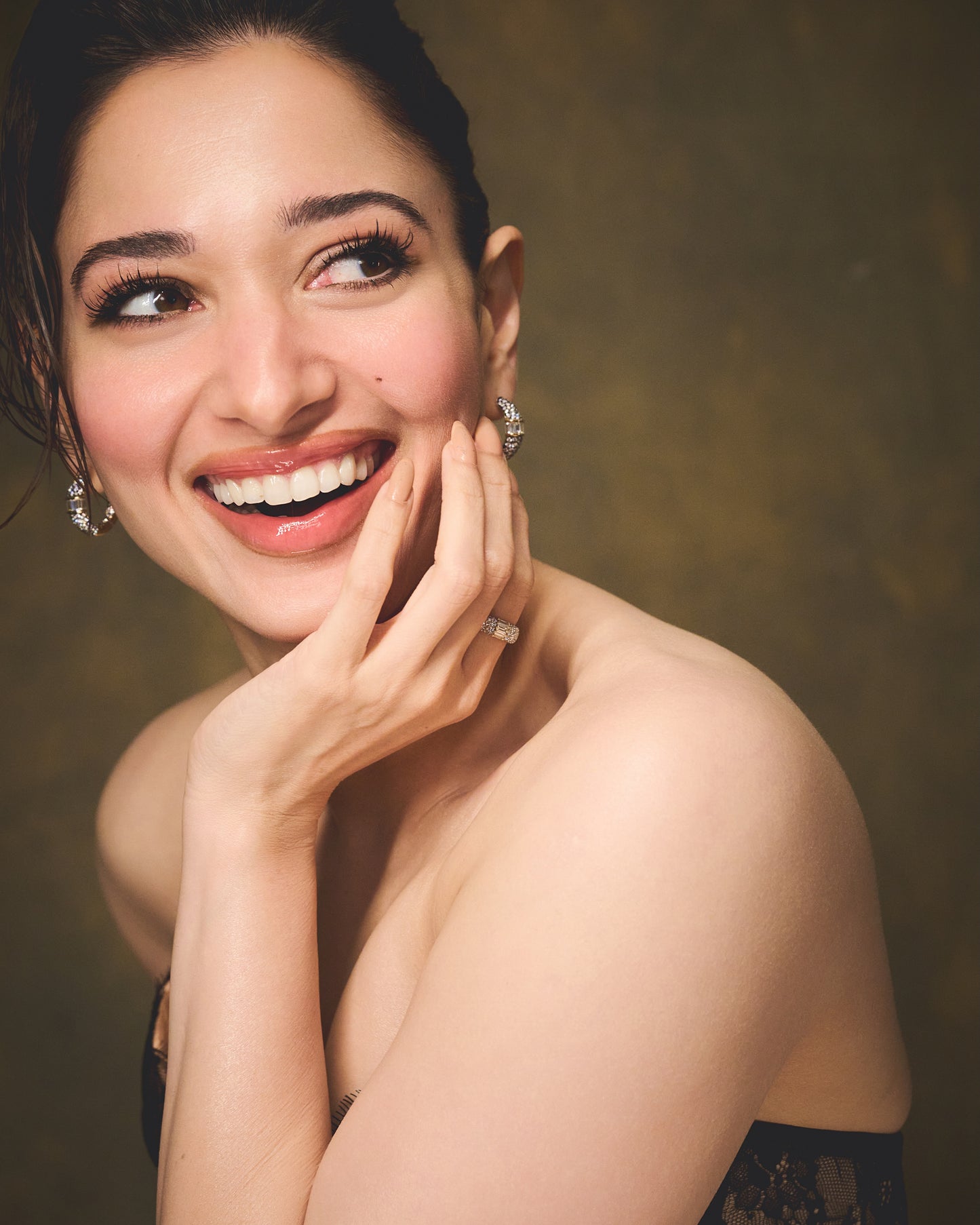 Baguette Diamond Hoops