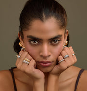 Regular Sphere Diamond Band