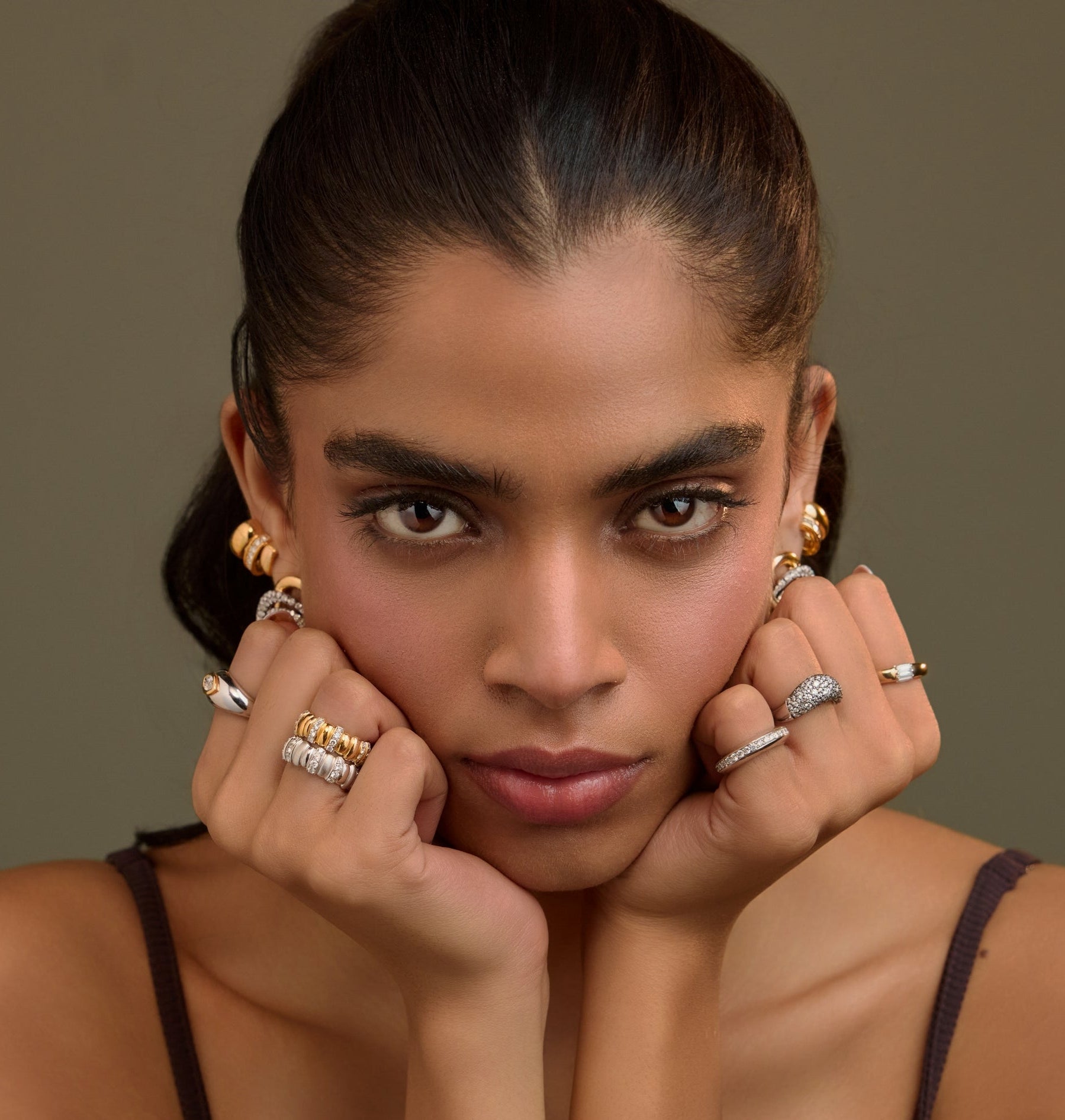 Regular Sphere Diamond Band