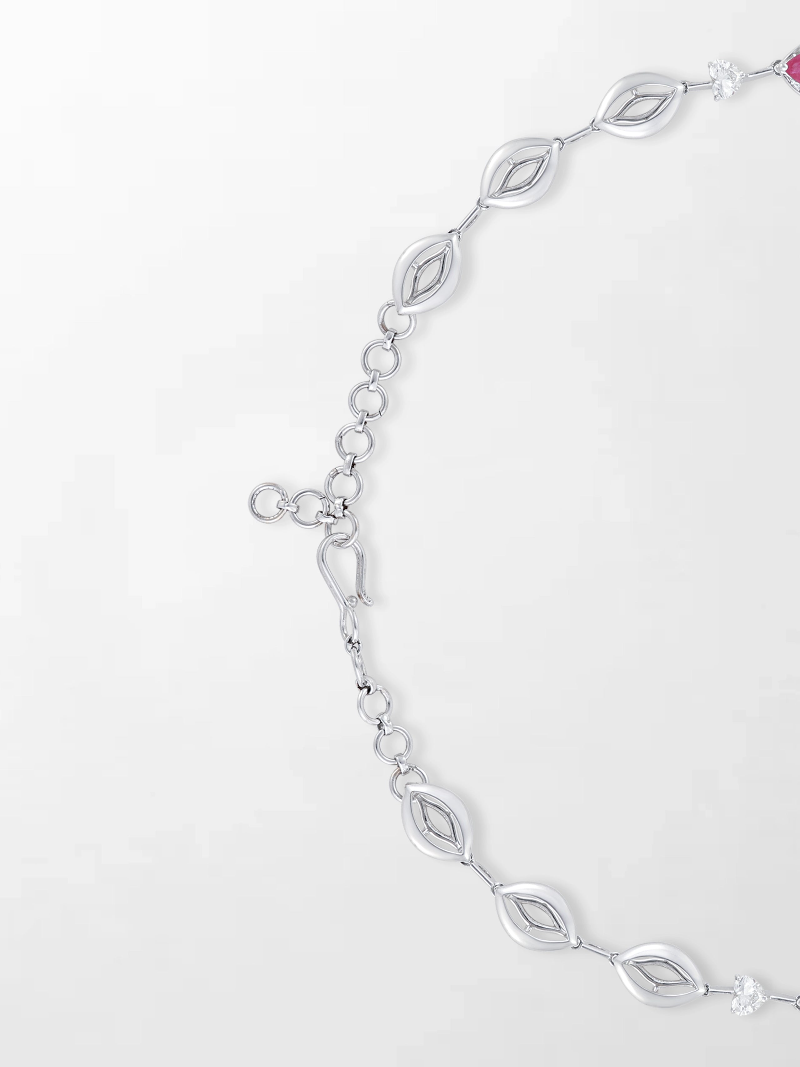 Scarlet Ruby & Diamond Necklace