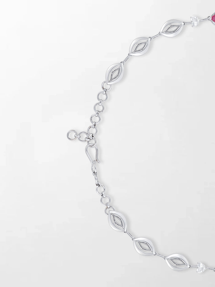 Scarlet Ruby & Diamond Necklace