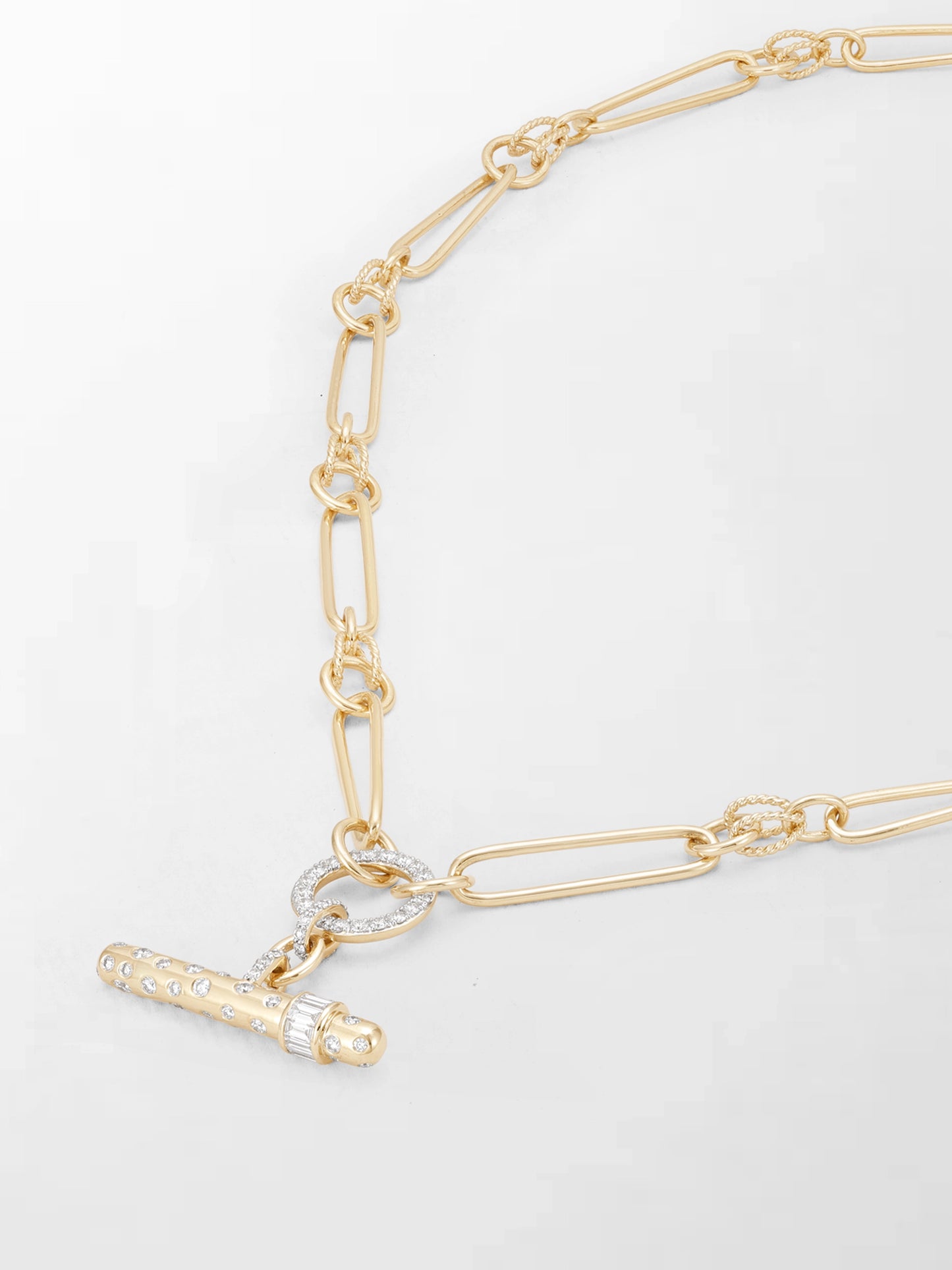 Polka Dot Link T-Bar Chain
