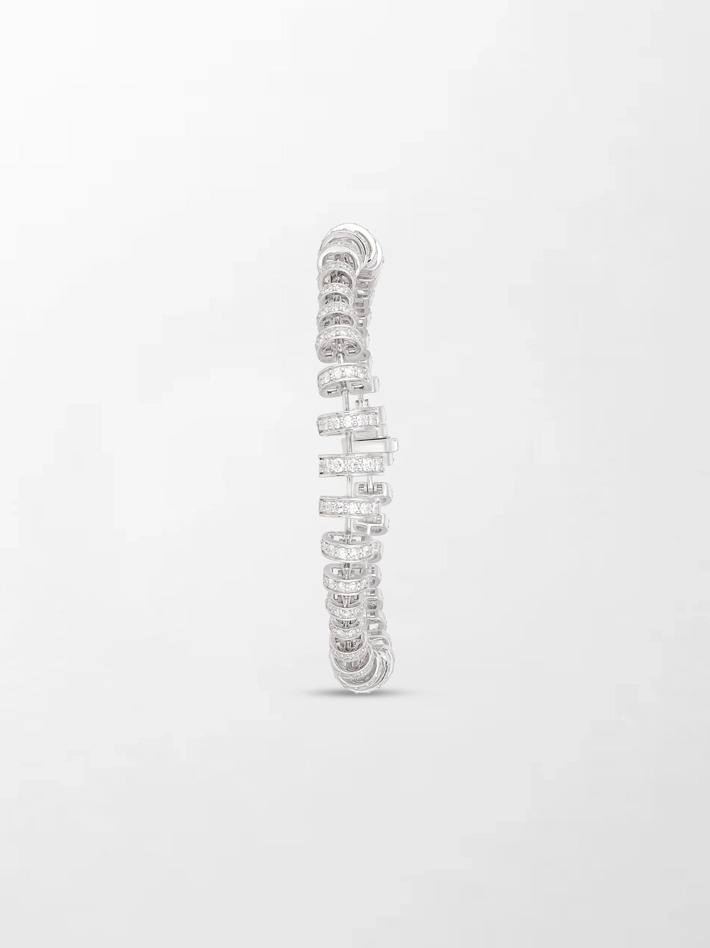 Snow Tapered Roundelle Bracelet