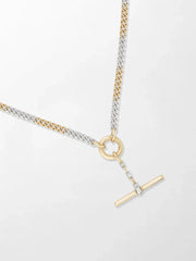 White and Gold T-Bar