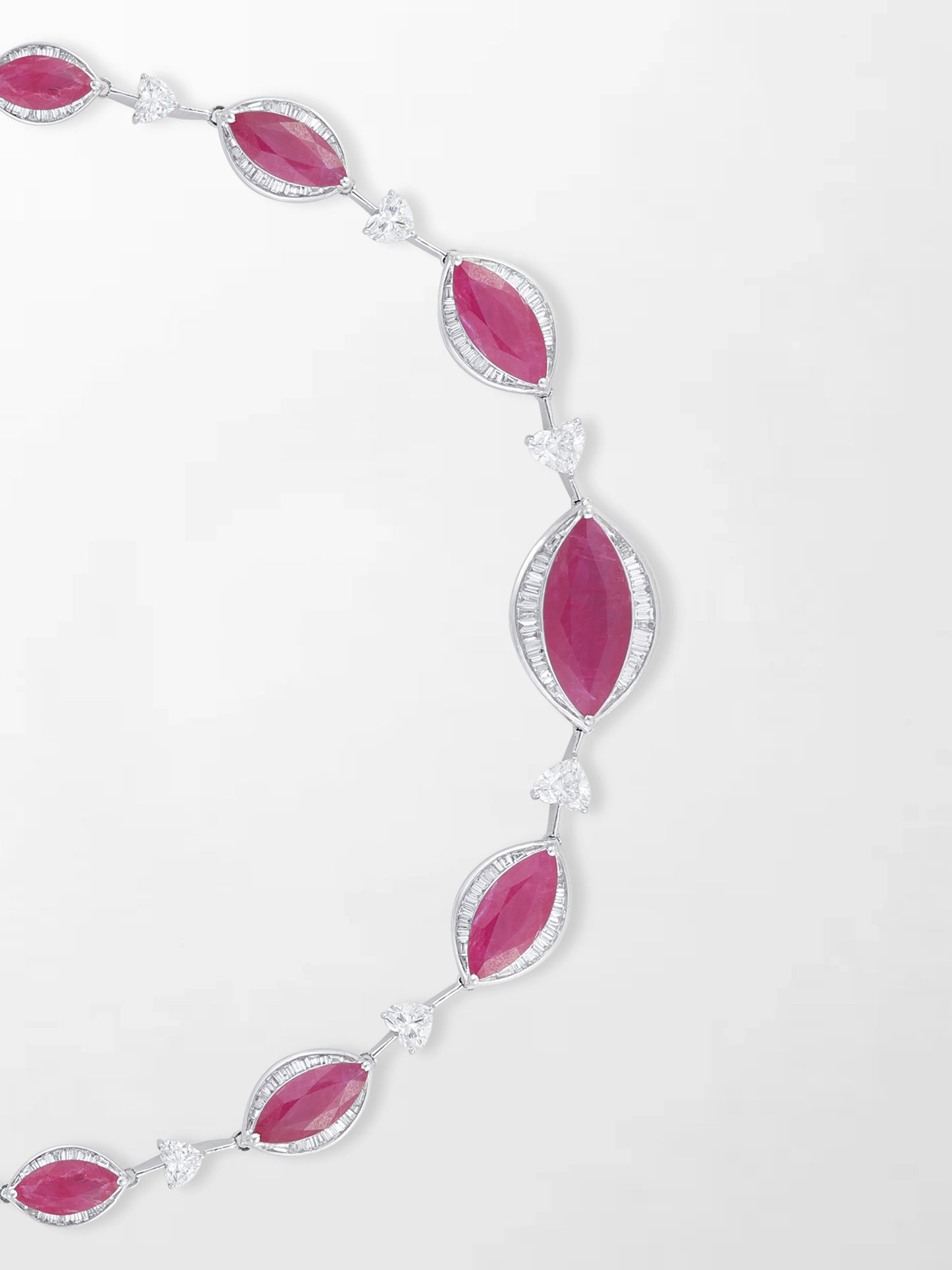Scarlet Ruby & Diamond Necklace