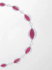 Scarlet Ruby & Diamond Necklace