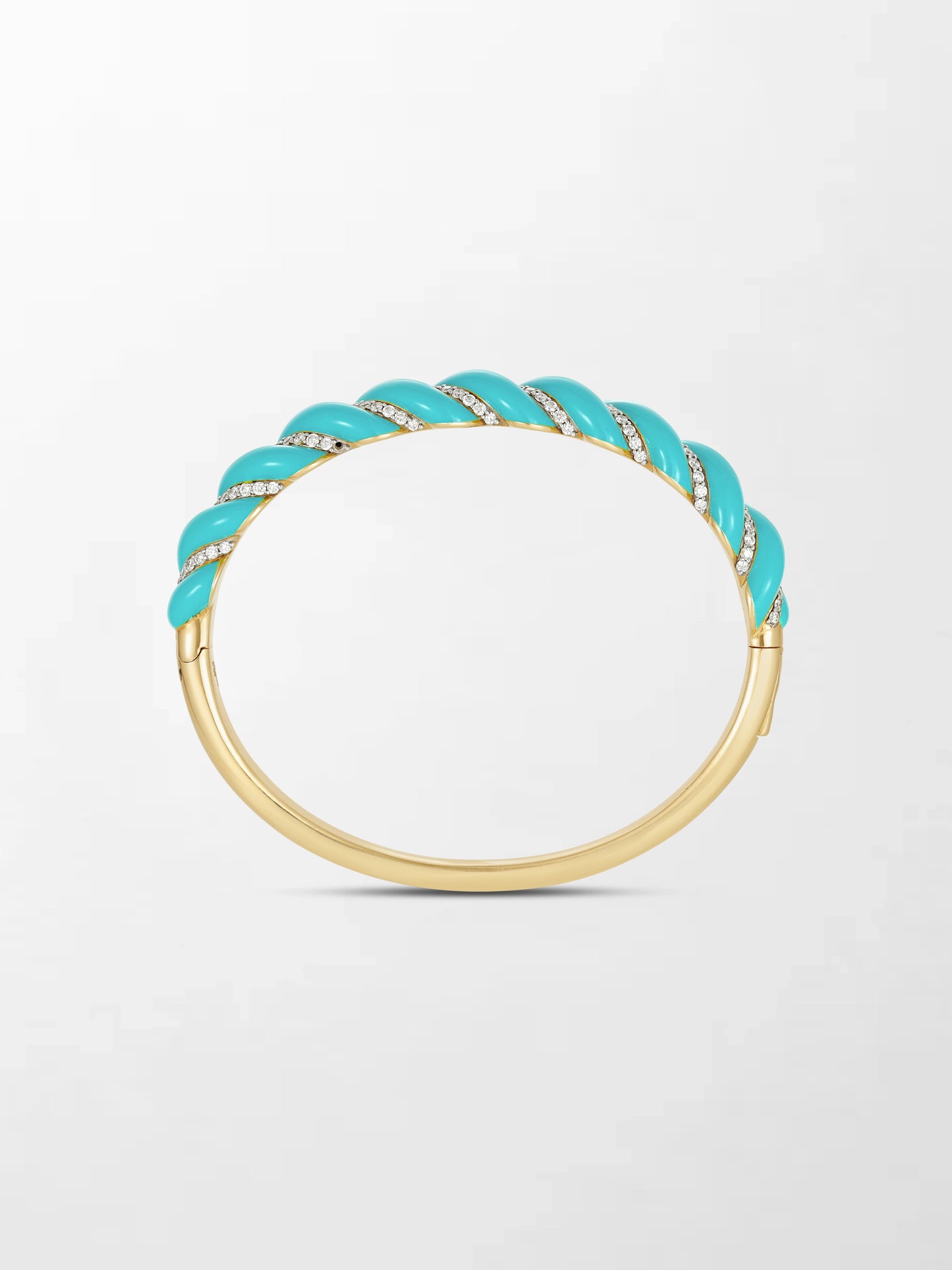 Turquoise Hinged Bracelet