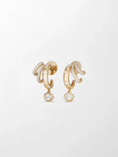 Polkadot Claw Diamond Earrings