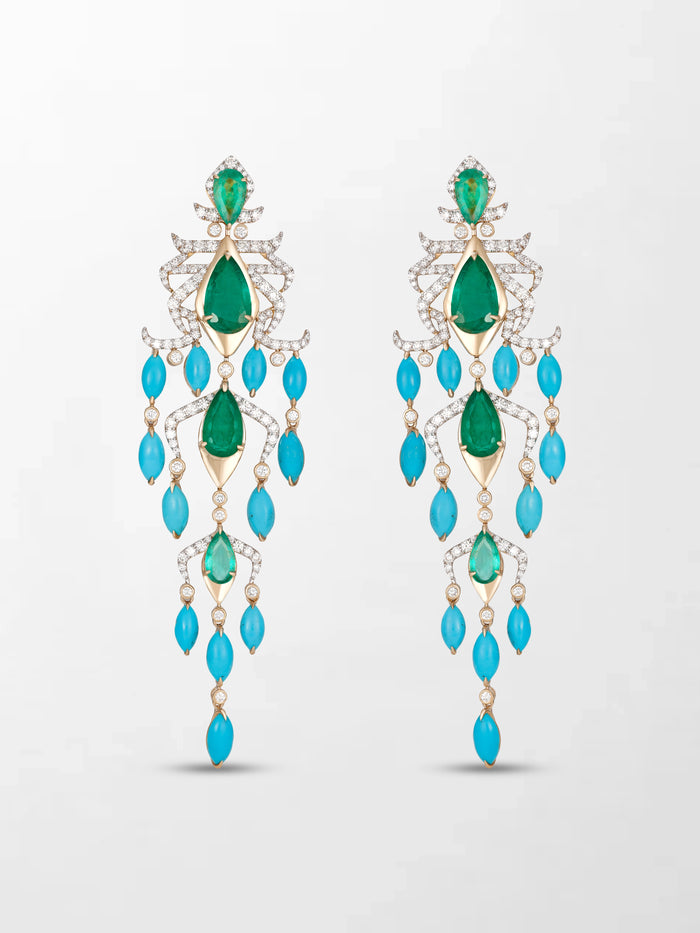 Azure Court Turquoise Chandelier