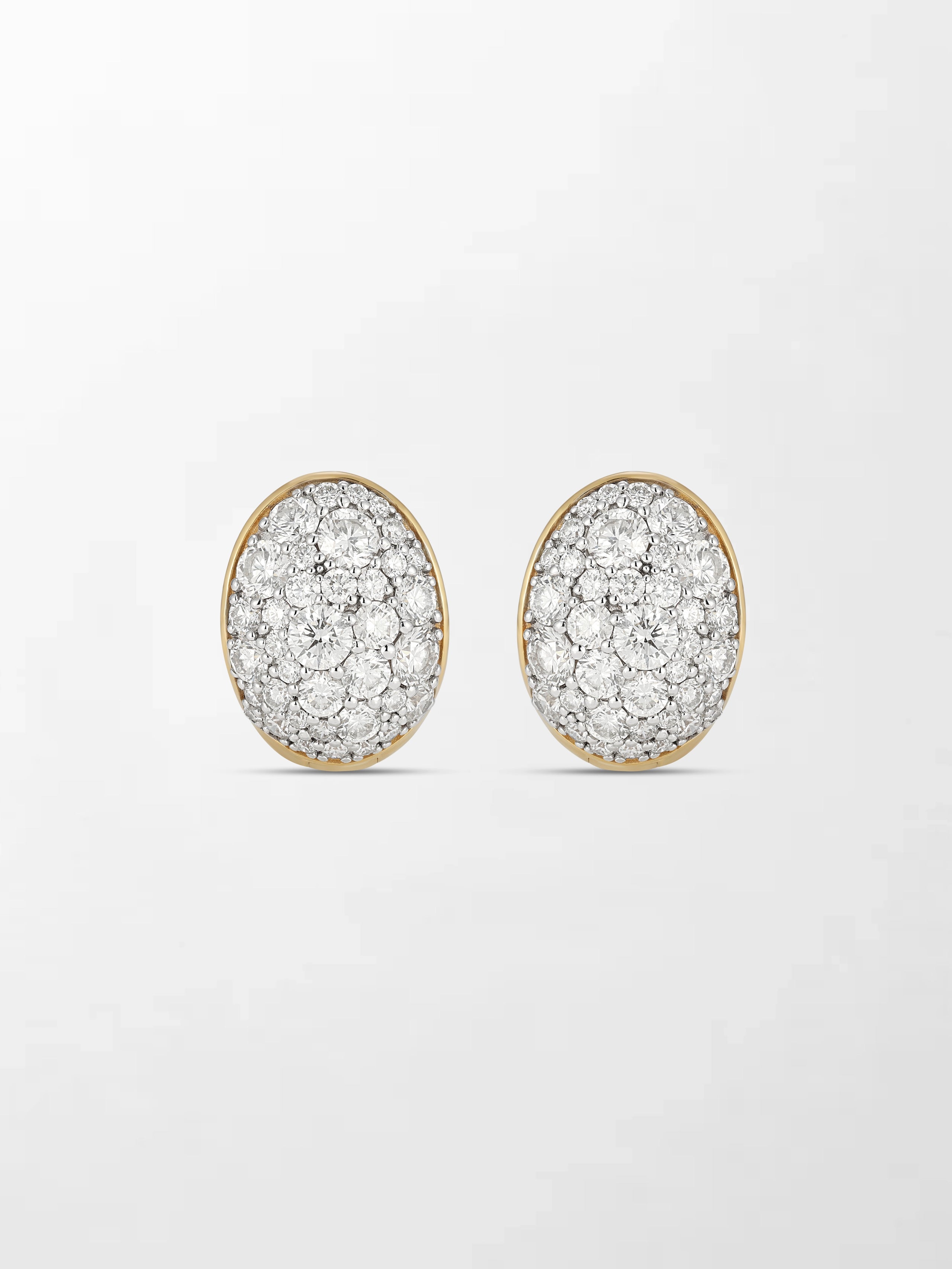 Diamond Curve Huggies