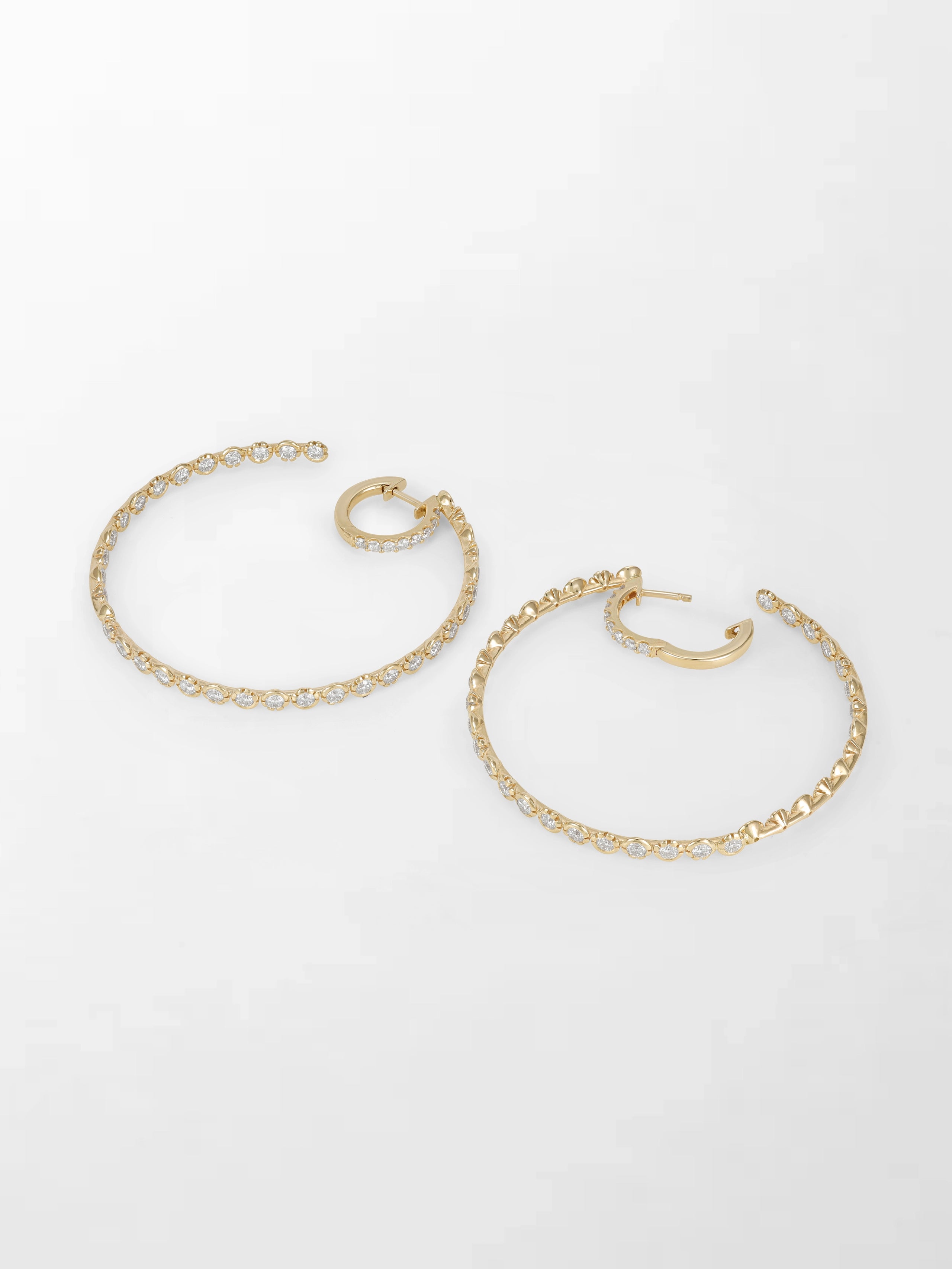 2 inch Split Bezel Double Hoop