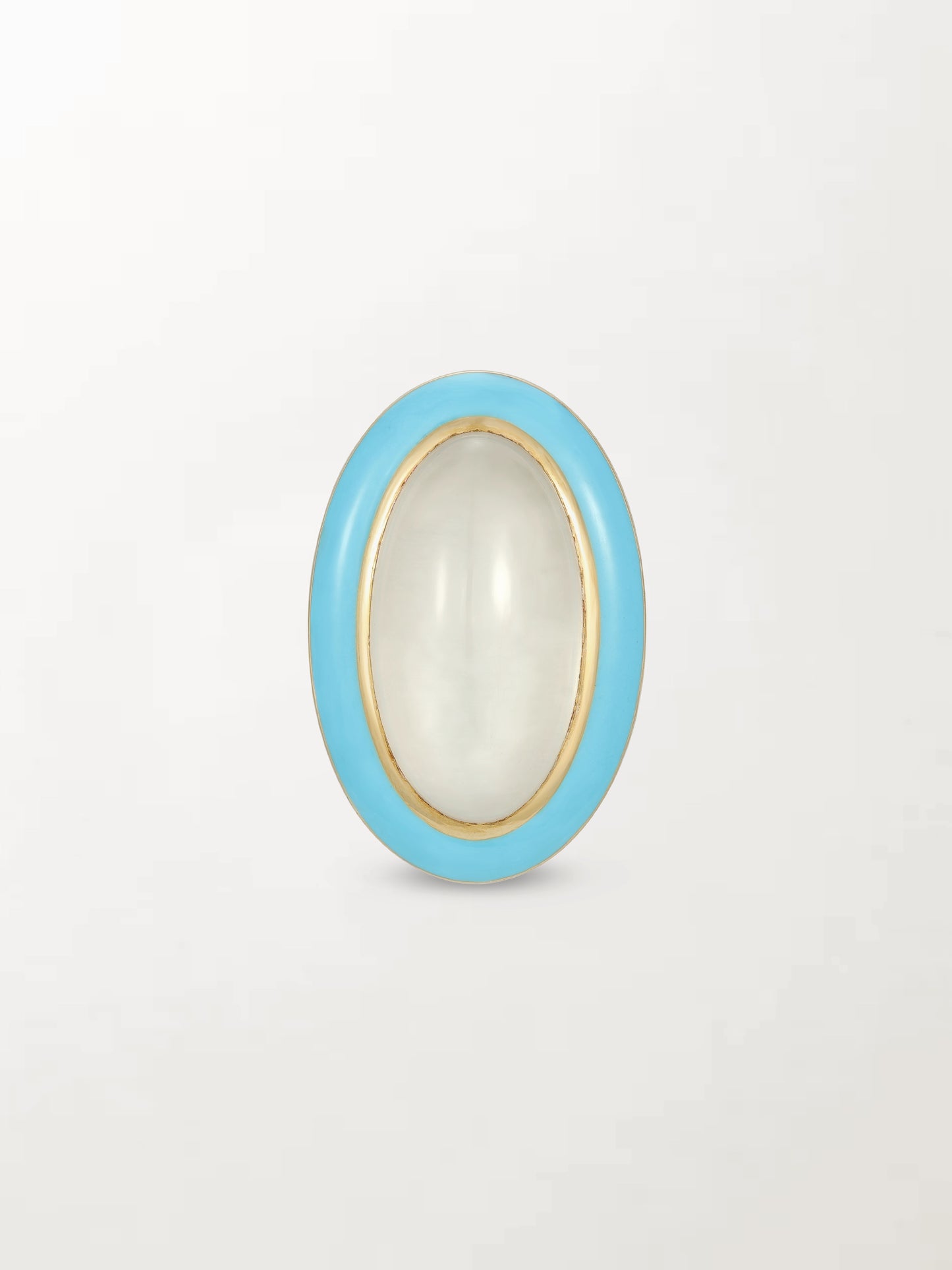 Moonstone Enamel Ring