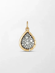 Split Bezel Teardrop Pendant