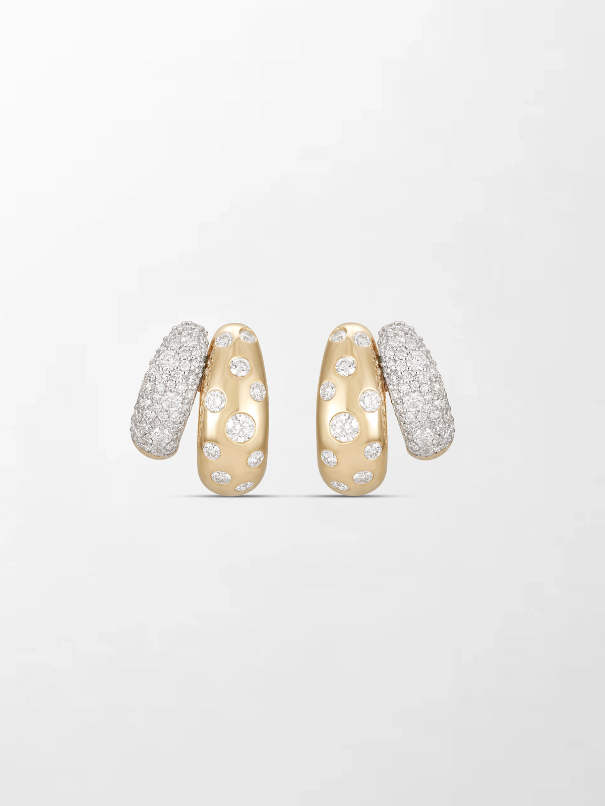 Polkadot Dome Pavé Huggies
