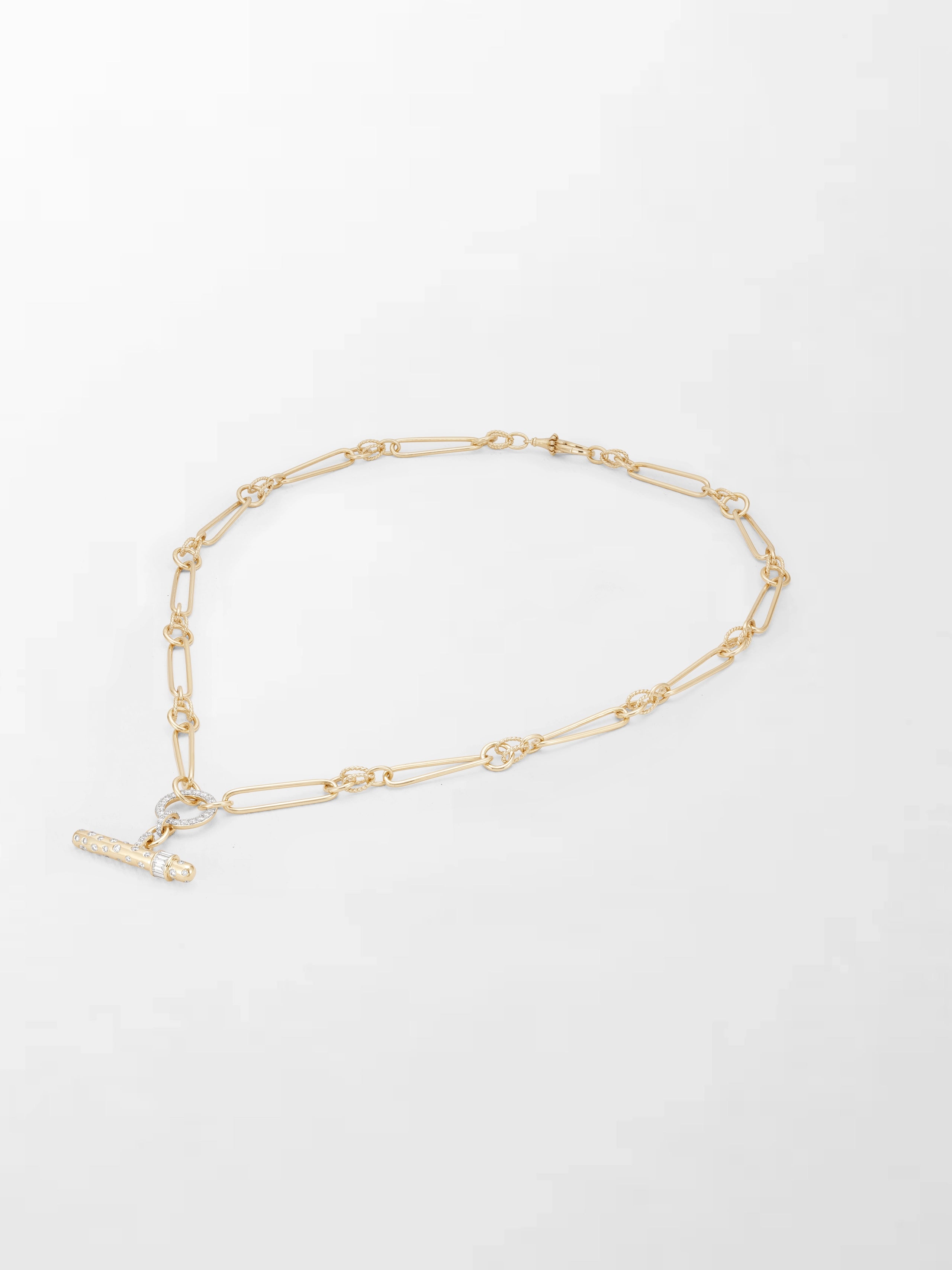 Polka Dot Link T-Bar Chain