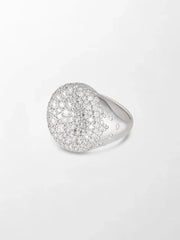 Snow Cupped Dome Ring