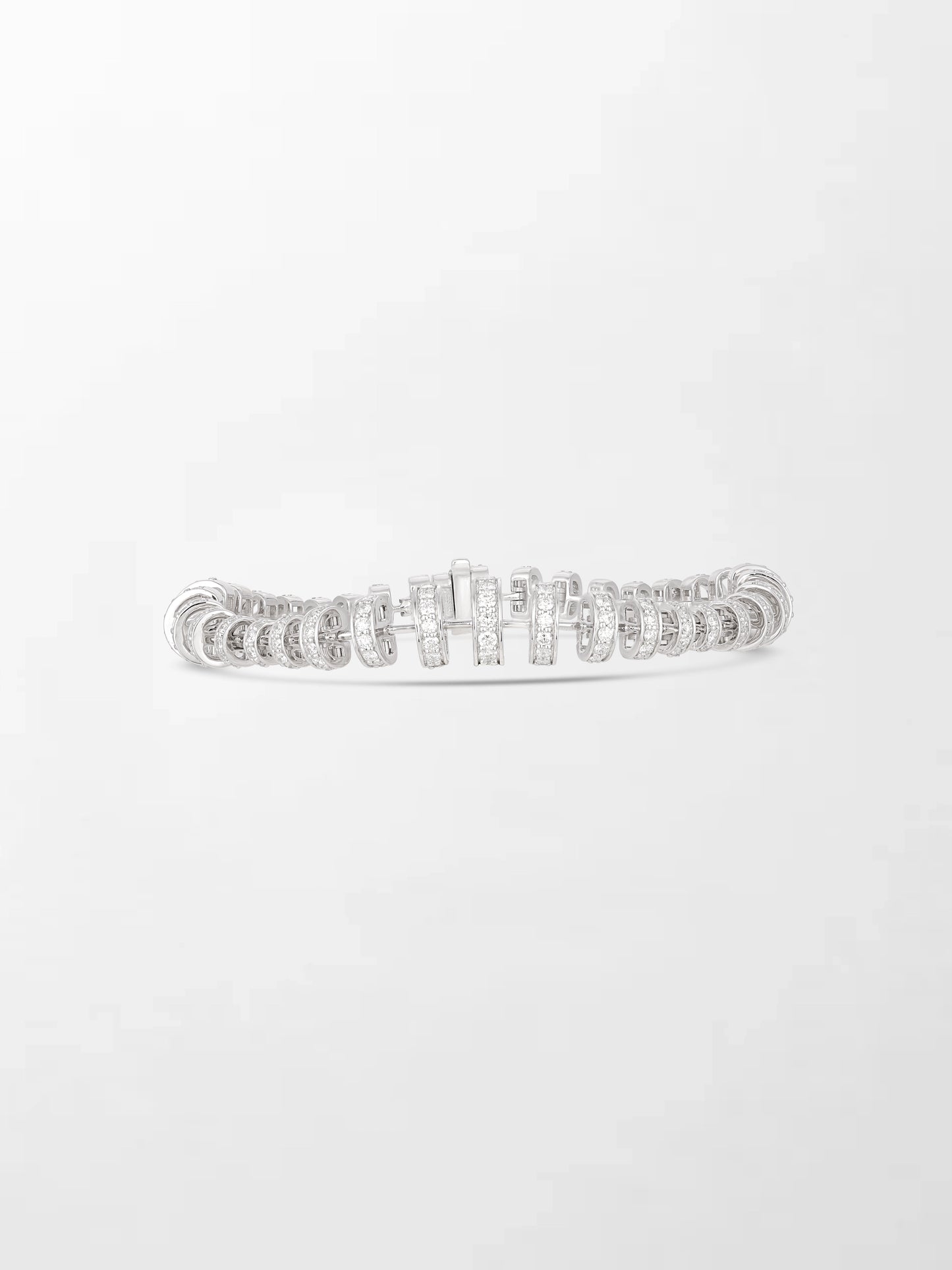 Snow Tapered Roundelle Bracelet