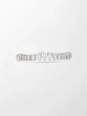 Snow Tapered Roundelle Bracelet
