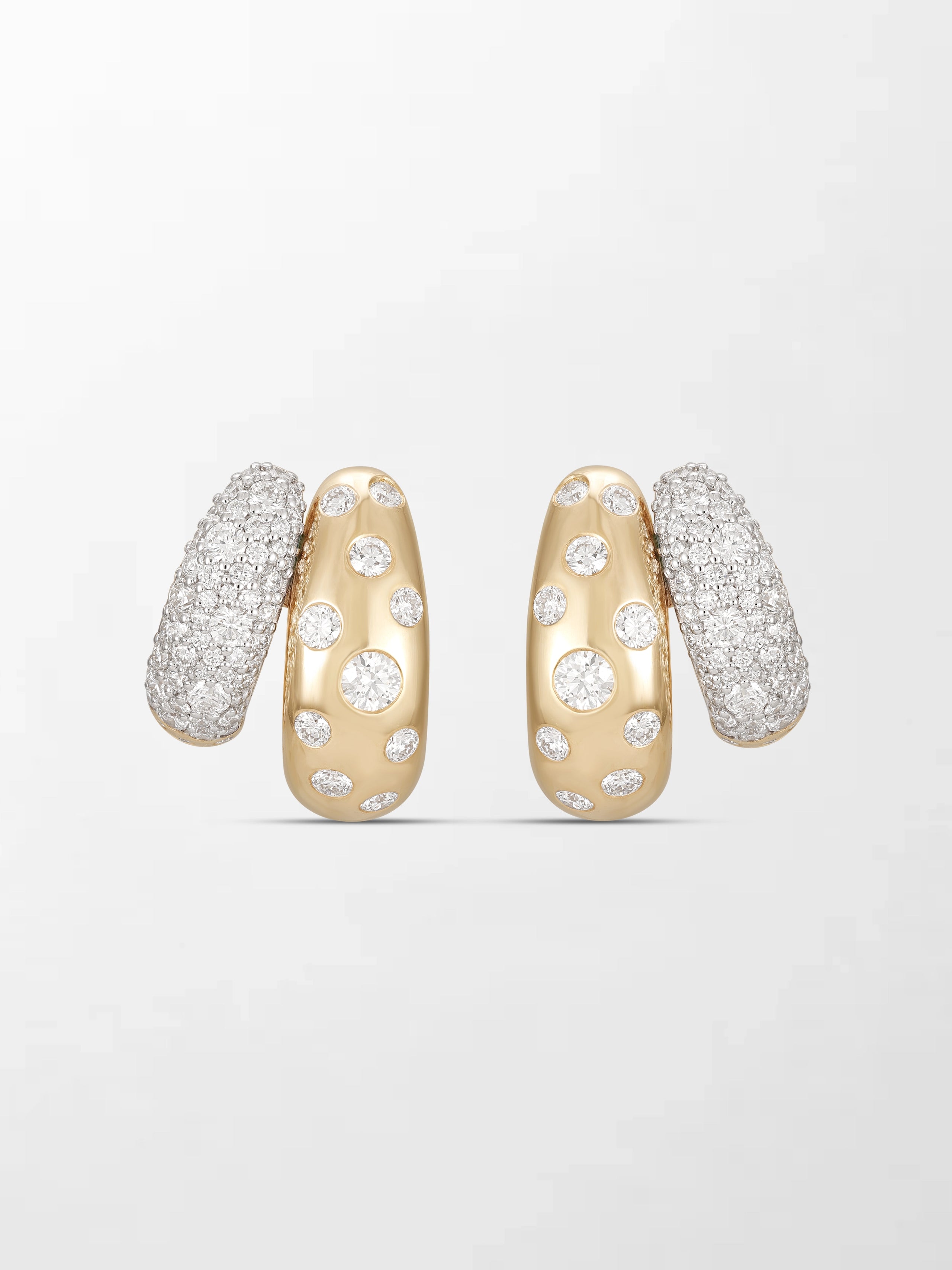 Polkadot Dome Pavé Huggies