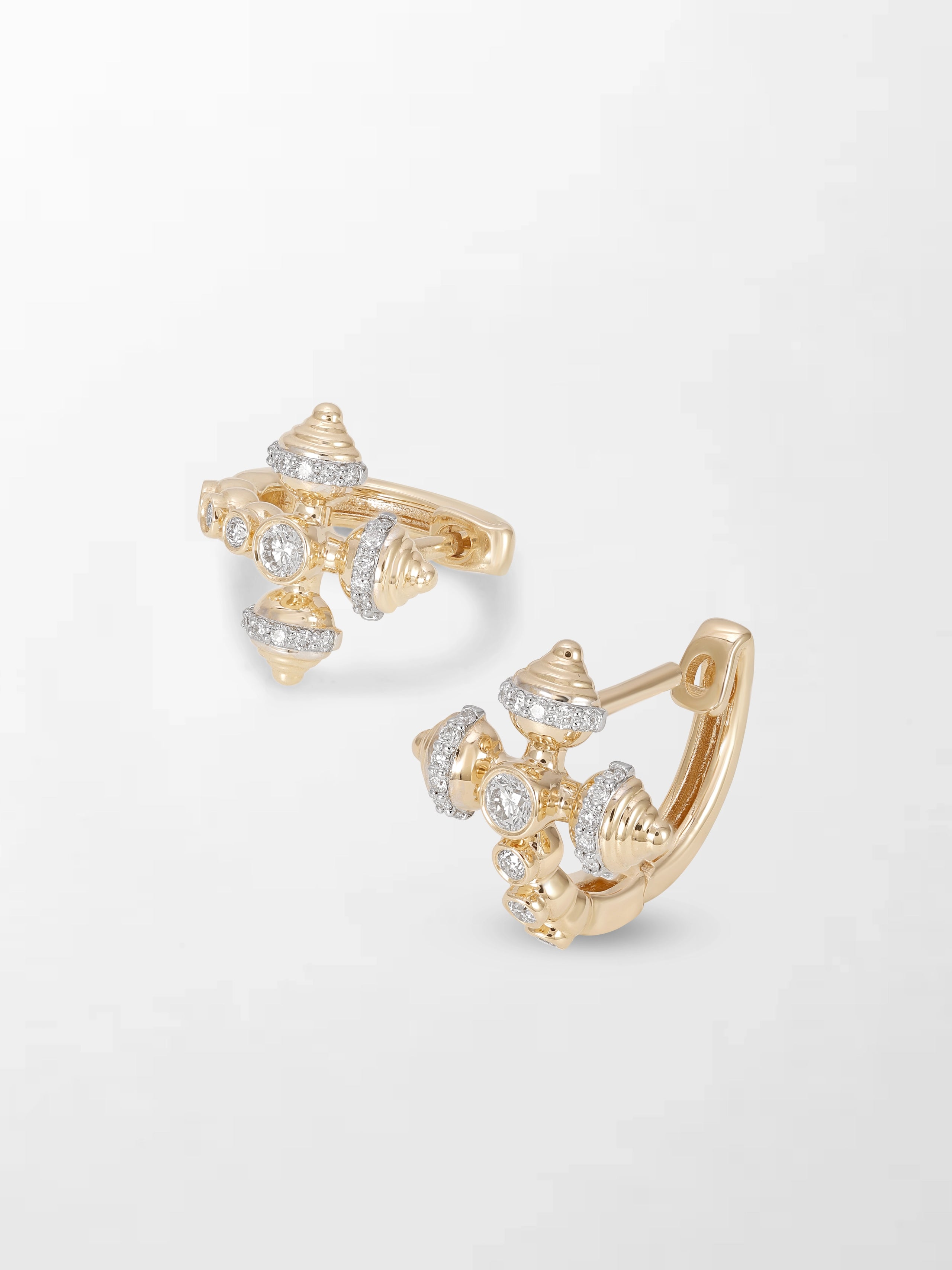 Conch Cross Studs