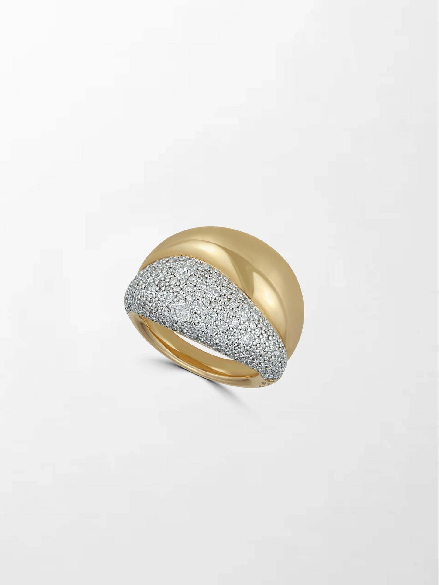 Snow Pavé Flick Ring