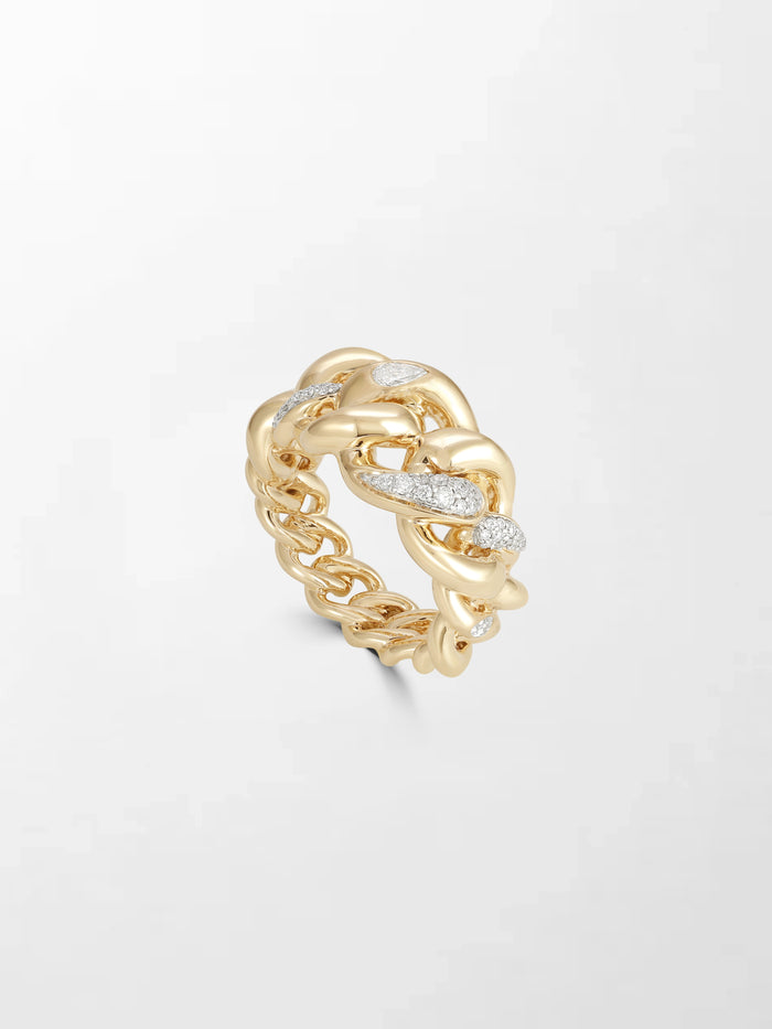 Cuban Pavé Diamond Band