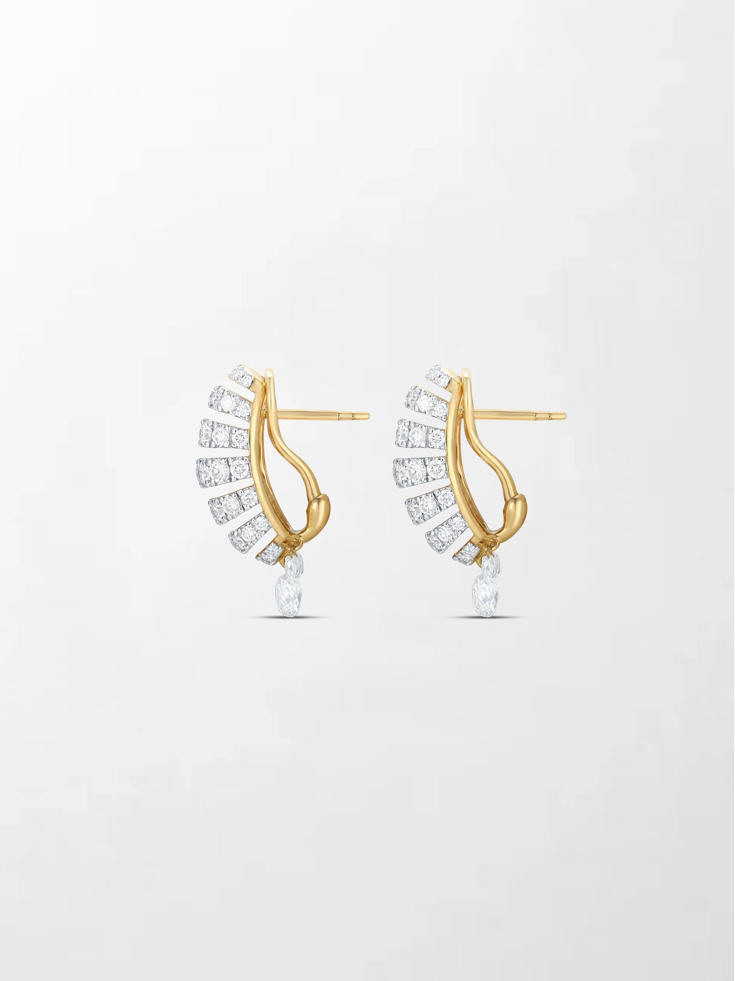 Grid Diamond Earring