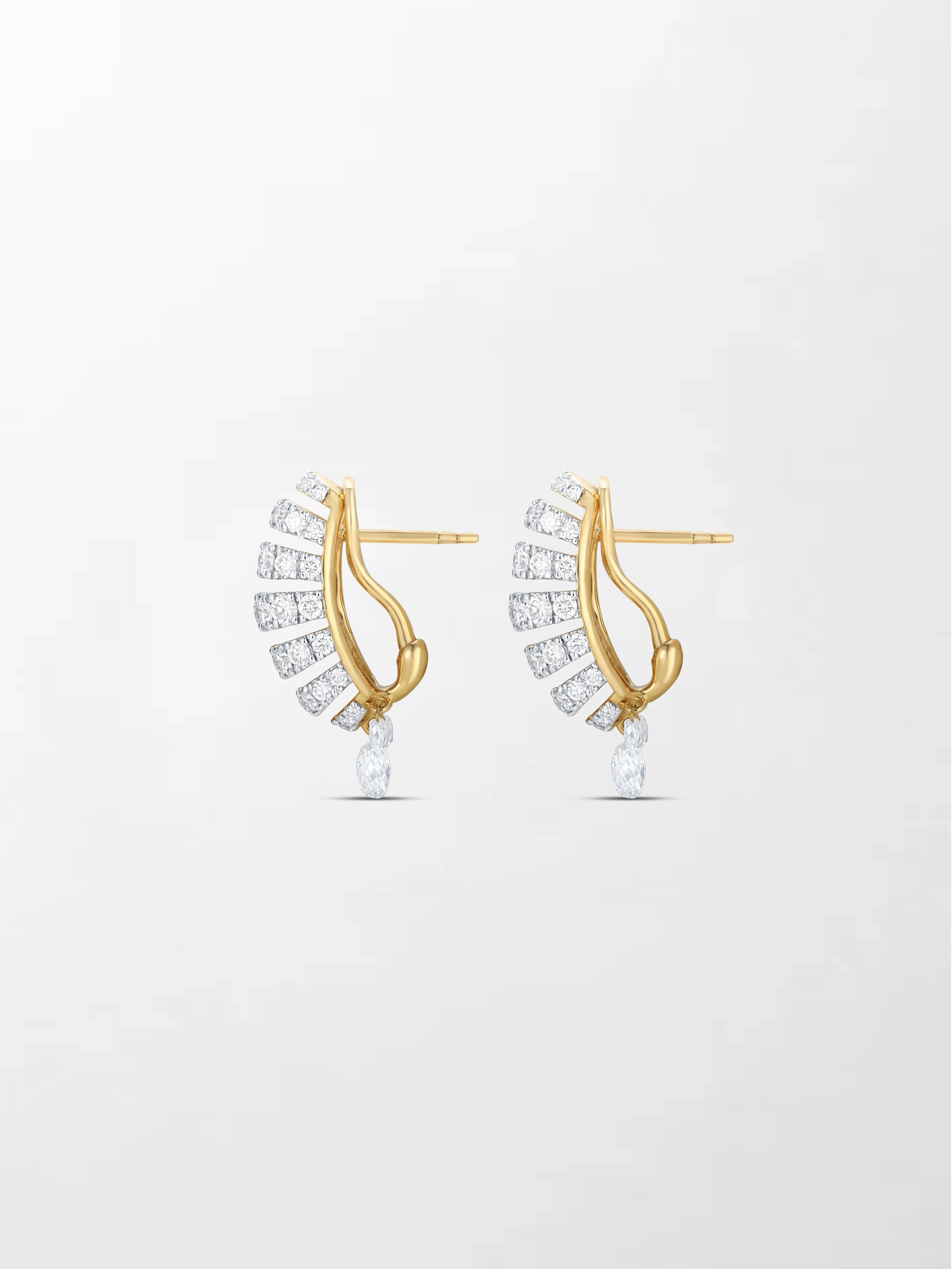 Grid Diamond Earring