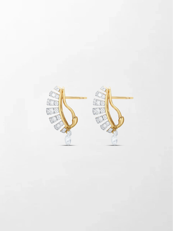 Grid Diamond Earring
