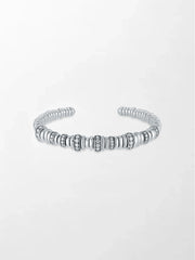 Snow Rondelle Stack Bracelet