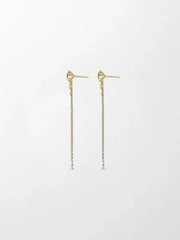 Long Split Bezel Cascade Earring