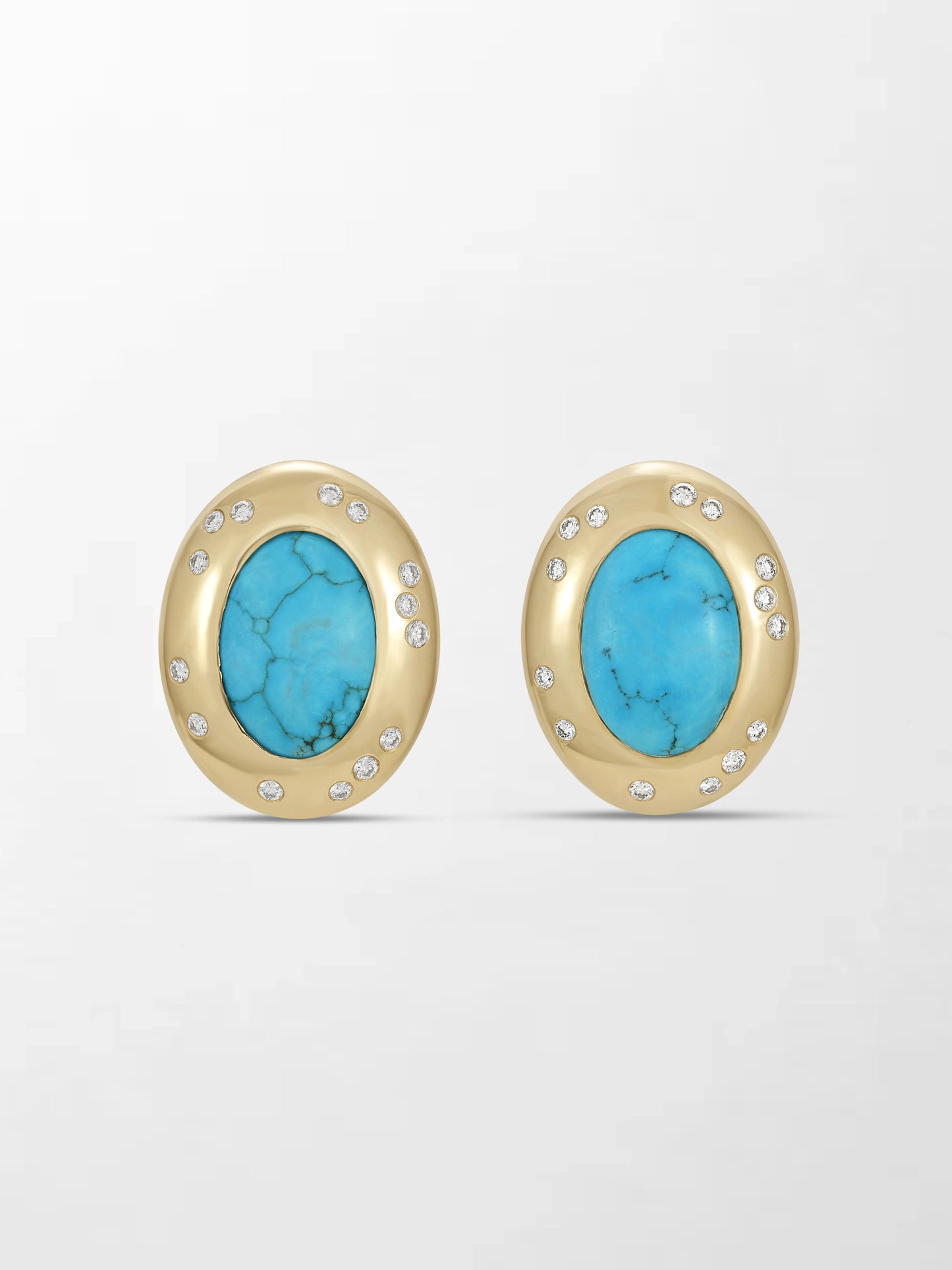 Royal Turquoise Gold Studs
