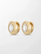 Marquise Curve Huggies