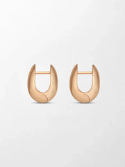 Rose Curve Huggies 14K