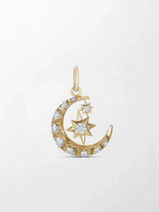 Starlit Moon Diamond Multiwear Pendant