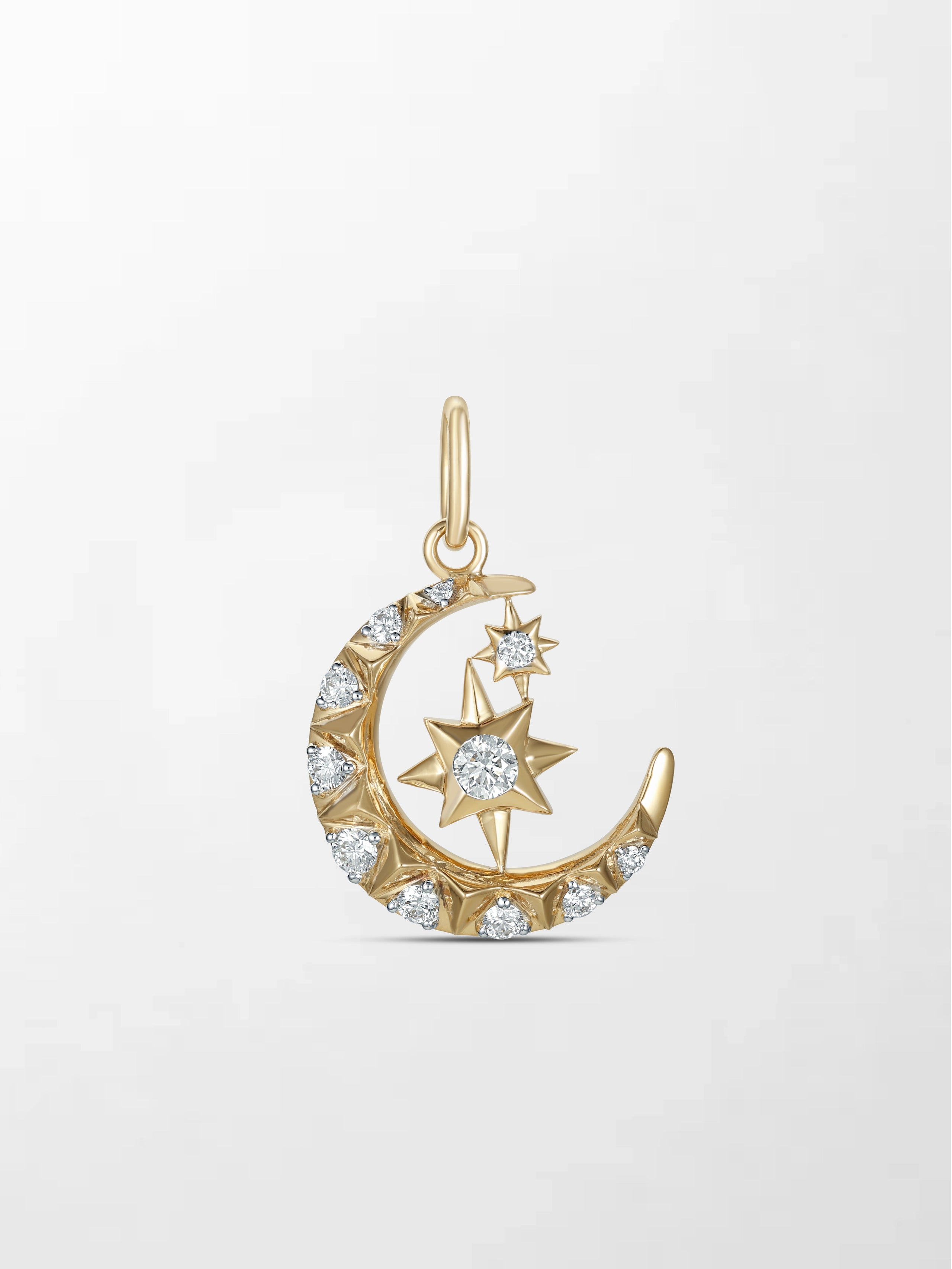 Starlit Moon Diamond Multiwear Pendant