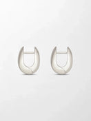 White Gold Curve Huggies