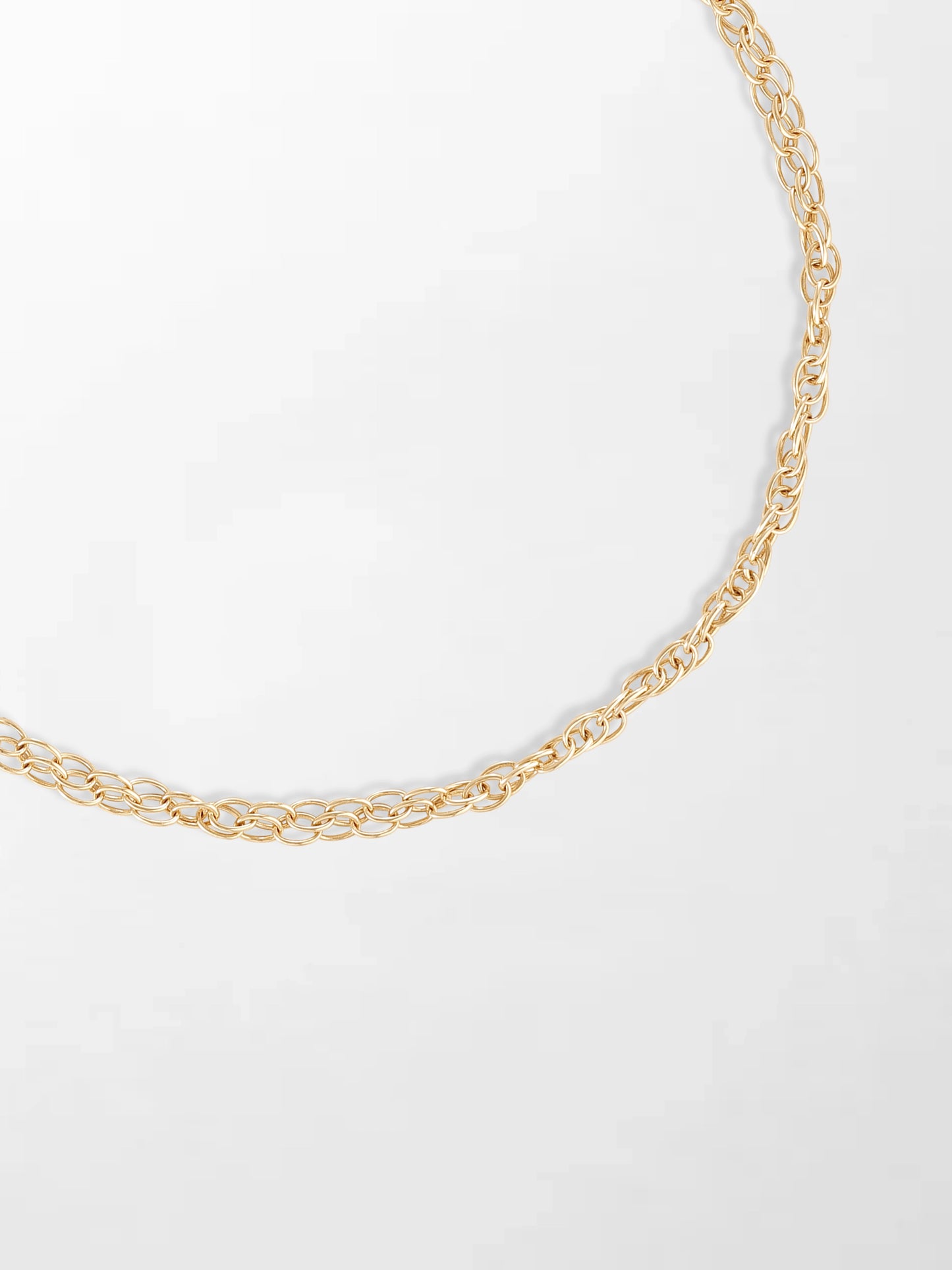 Oval Motif Pave Pendent on Illusion Chain
