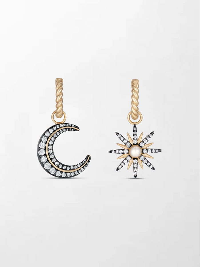 Moon & Star Earrings