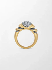 Mooncrest Charcoal Ring