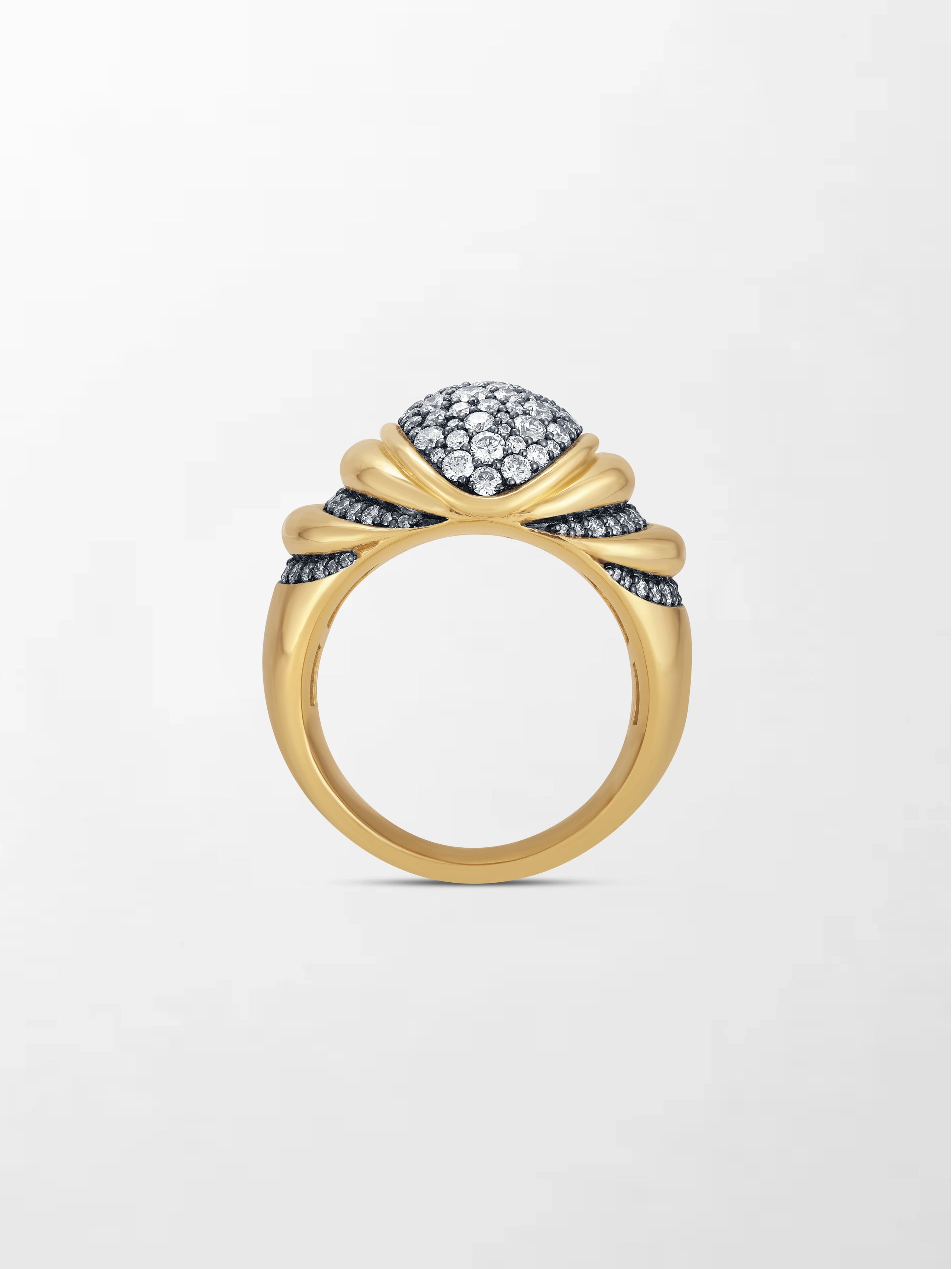 Mooncrest Charcoal Ring