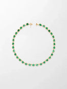 Ovel Emerald Necklace