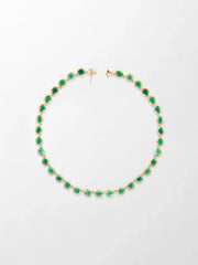 Ovel Emerald Necklace