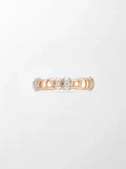 Sleek Rose Grooved Band