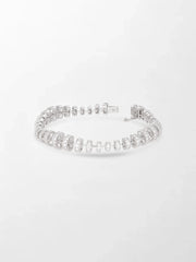Snow Tapered Roundelle Bracelet