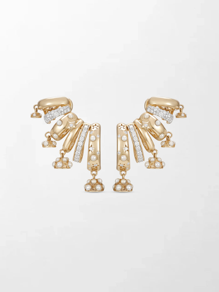 Crescent Climbers Earring