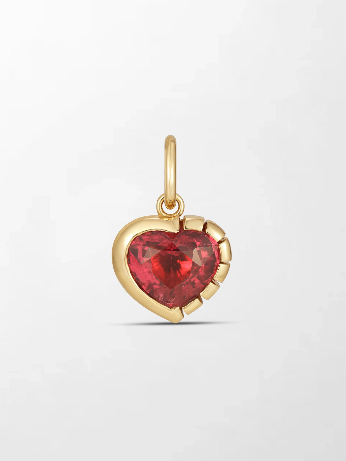 Split Bezel Ruby Pendant